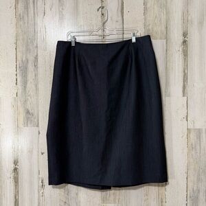 Anne Klein Classic Dark Blue Pencil Skirt Size 14W